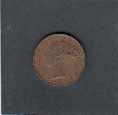 Beschrijving: 1 Farthing  VICTORIA
